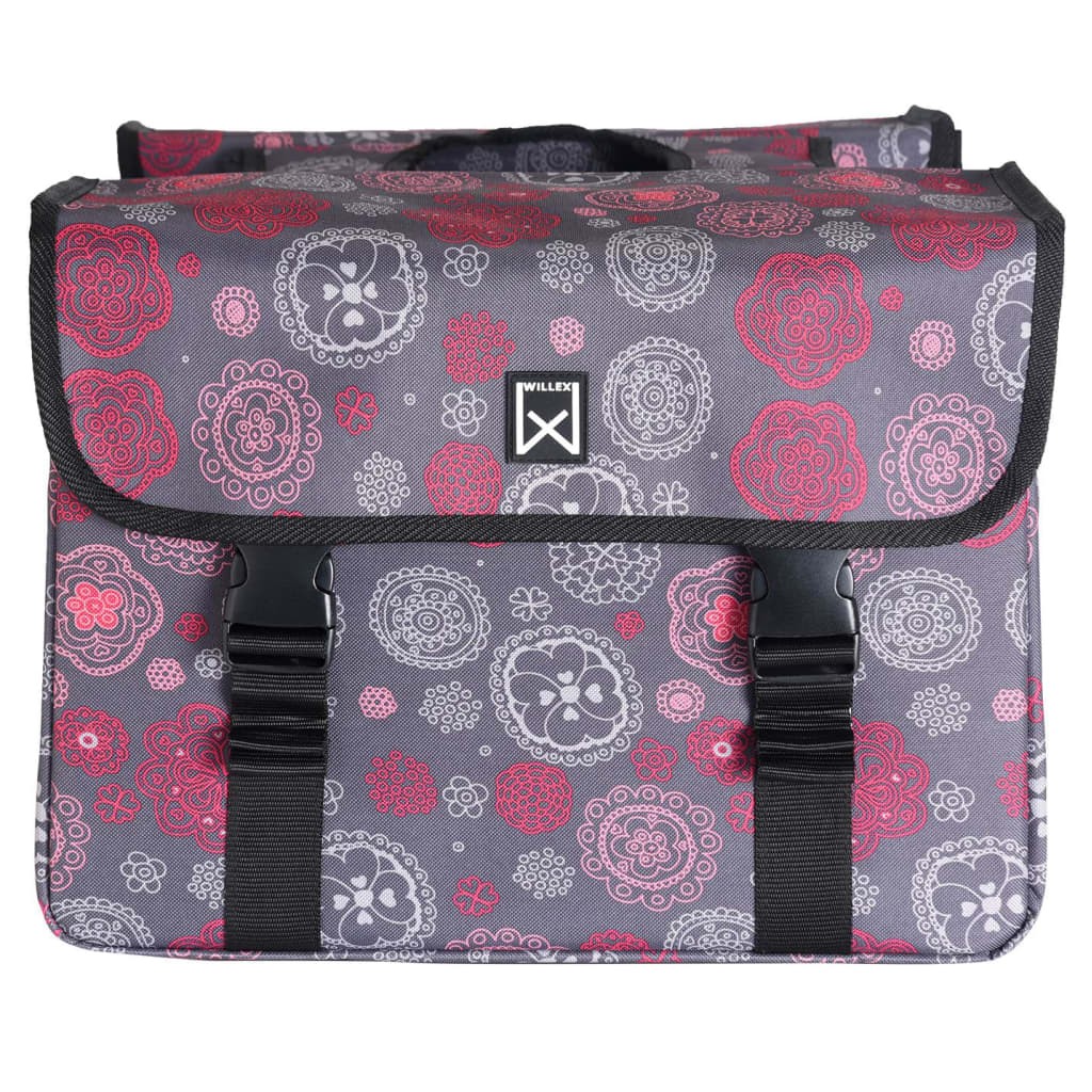 Willex Bicycle Double Pannier Cosmos 33L Grey and Red 16 Willex Bicycle Double Pannier Cosmos 33L Grey and Red